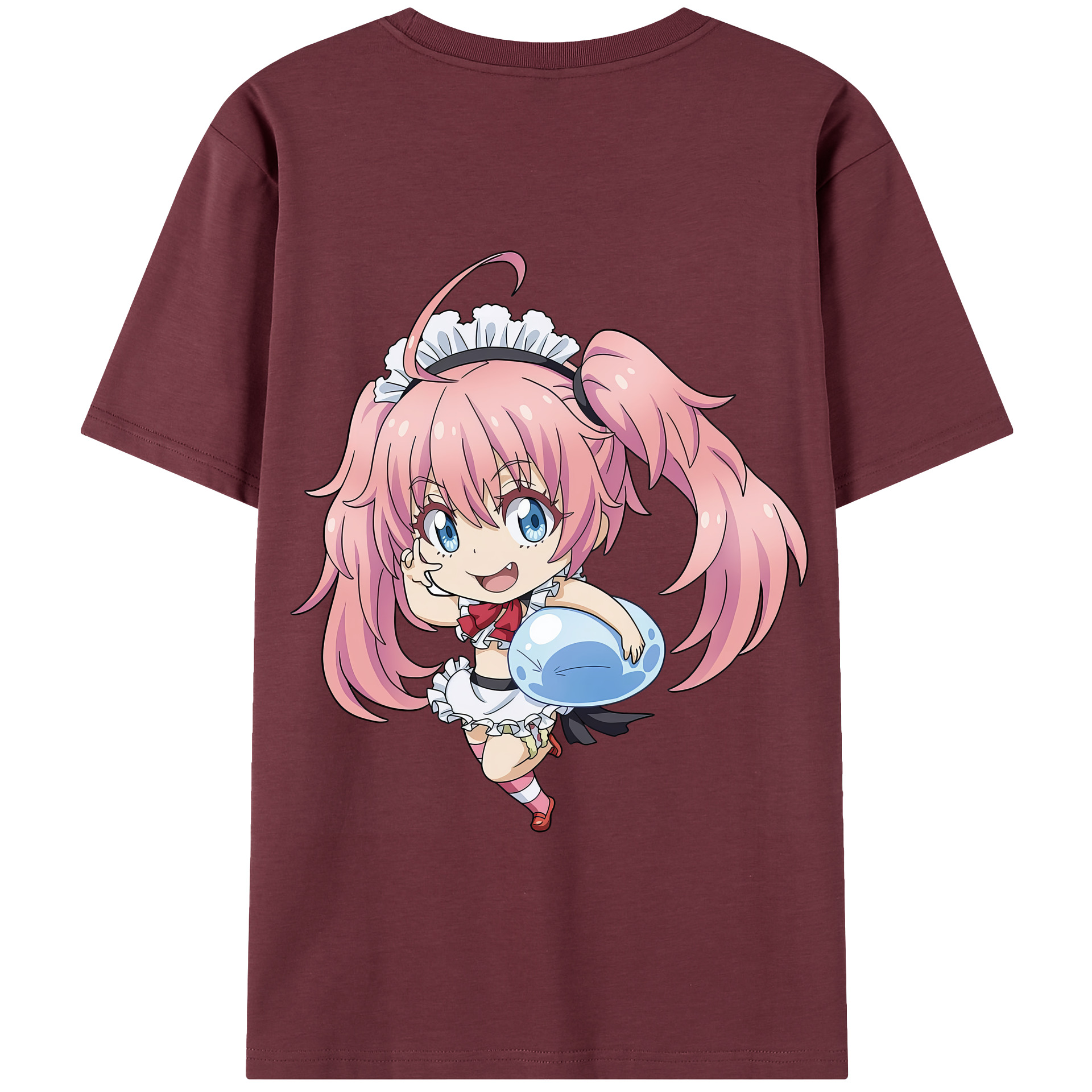 （画像用） 転スラ Regarding Reincarnated to Slime 綿100％半袖Tシャツ（背面プリント）